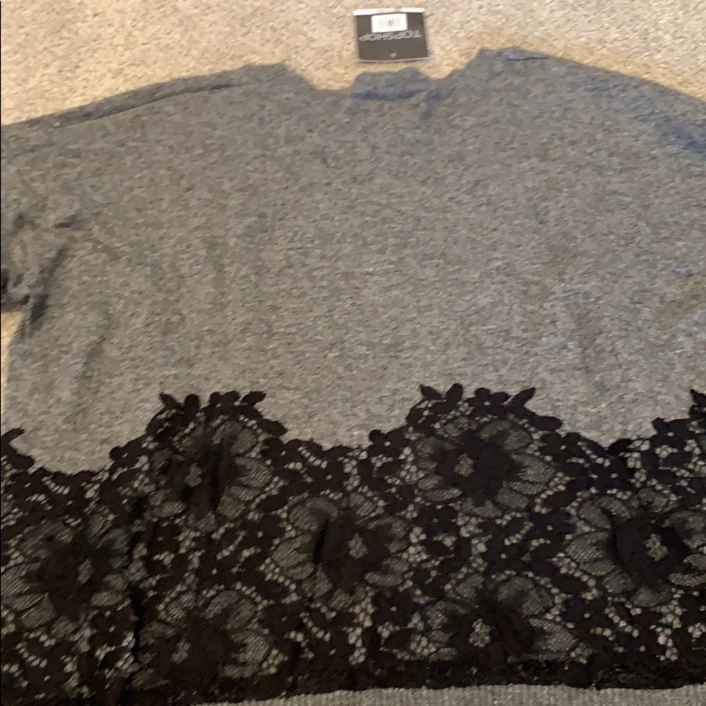 Top shop size 6 NWT sweater lace detail - Picture 5 of 8